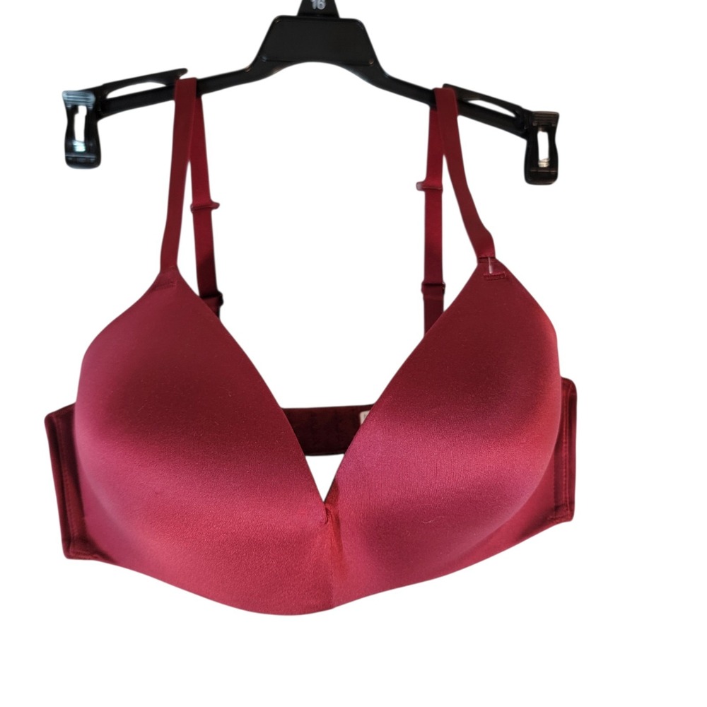 b.tempt'd by Wacoal Future Foundation Wire Free Bra 956281 Dark Red Rhubarb 32D